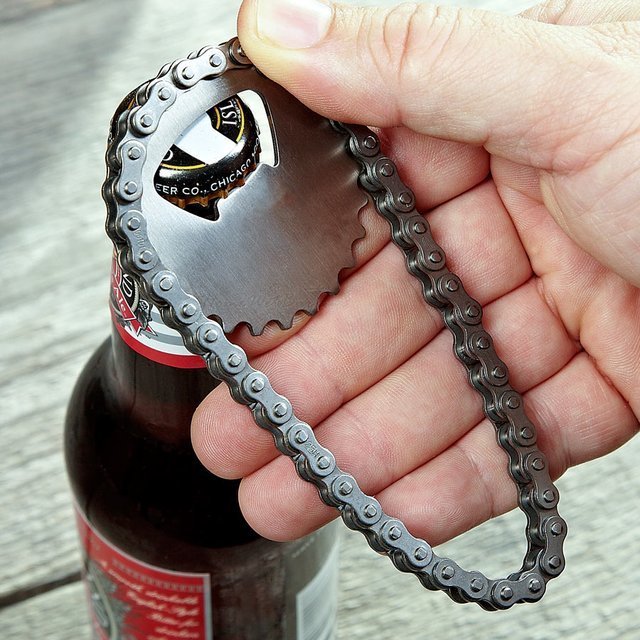 Bike Chain Bottle Opener