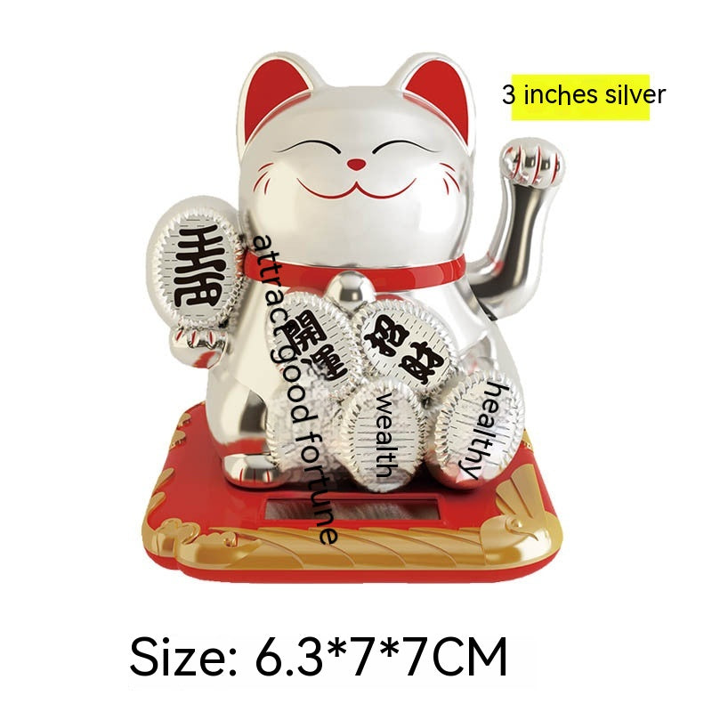 Lucky Shake Hand Waving Feng Shui Cat Car Home Shop Decoration Gift