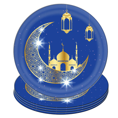 Eid Al-Fitr Set Supplies Scene Layout Theme Paper Plate Paper Cup
