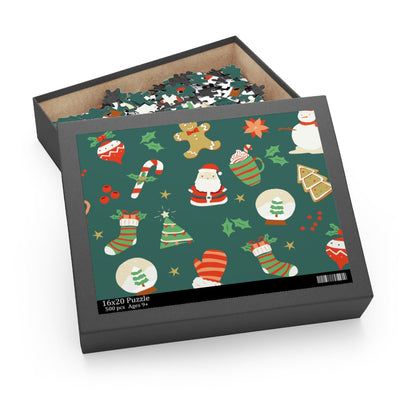 Retro Christmas Jigsaw Puzzle 500-Piece