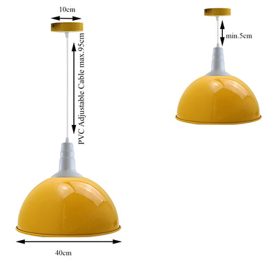 3 Pack Modern Vintage Industrial Retro Loft Metal Ceiling Lamp Shade