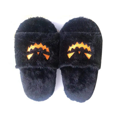 Women Plush Pumpkin Slippers