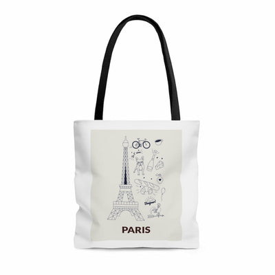 Symbols of PARIS Everyday Tote Bag Medium