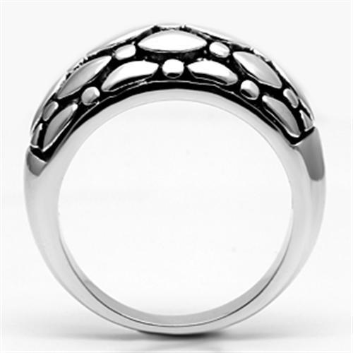 3W042 - Rhodium Brass Ring with No Stone