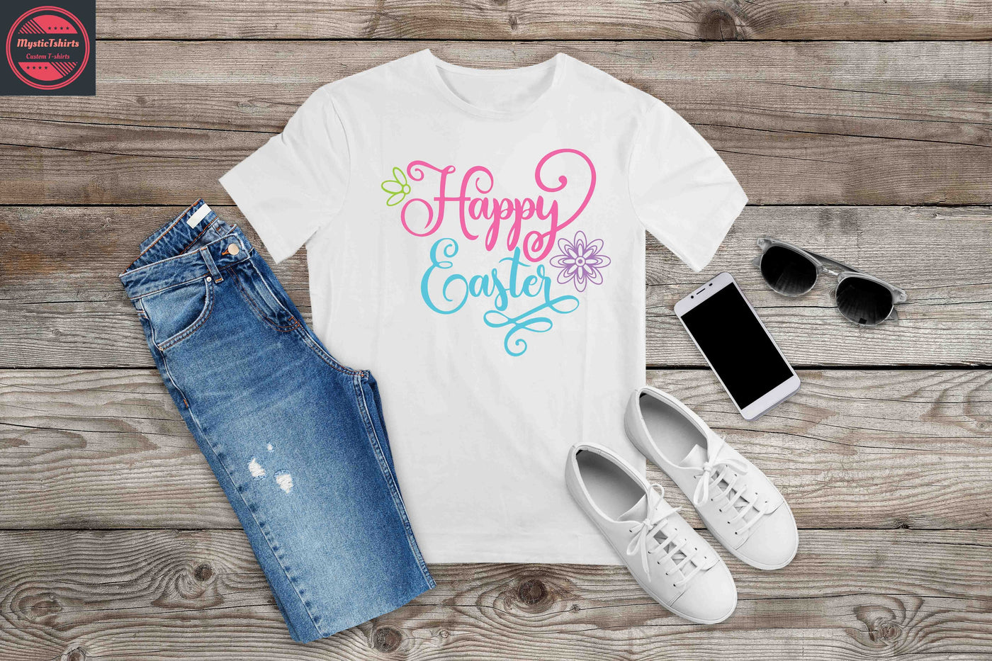 183. Happy Easter, Custom Made Shirt, Personalized T-Shirt, Custom