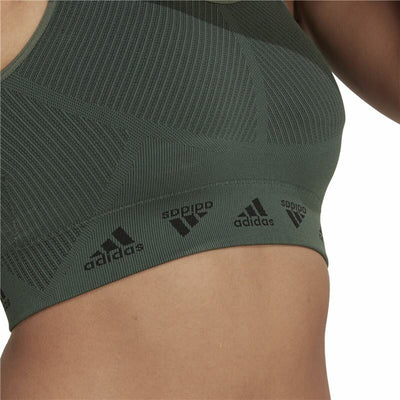 Sports Bra Adidas Aeroknit Olive