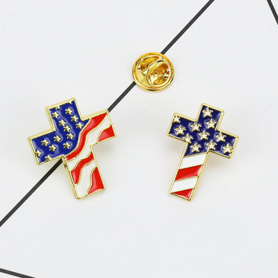 American flag badge