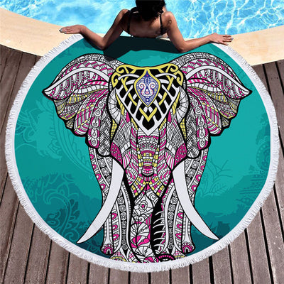 Printed beach towel shawl beach towel