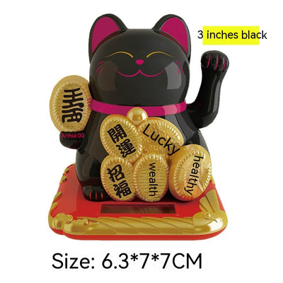 Lucky Shake Hand Waving Feng Shui Cat Car Home Shop Decoration Gift