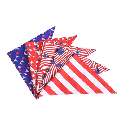 American Flag Pet Slobber Single Layer Printing