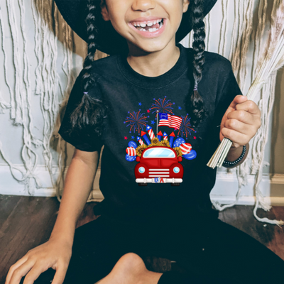 4th Of July Truck Youth T-shirt