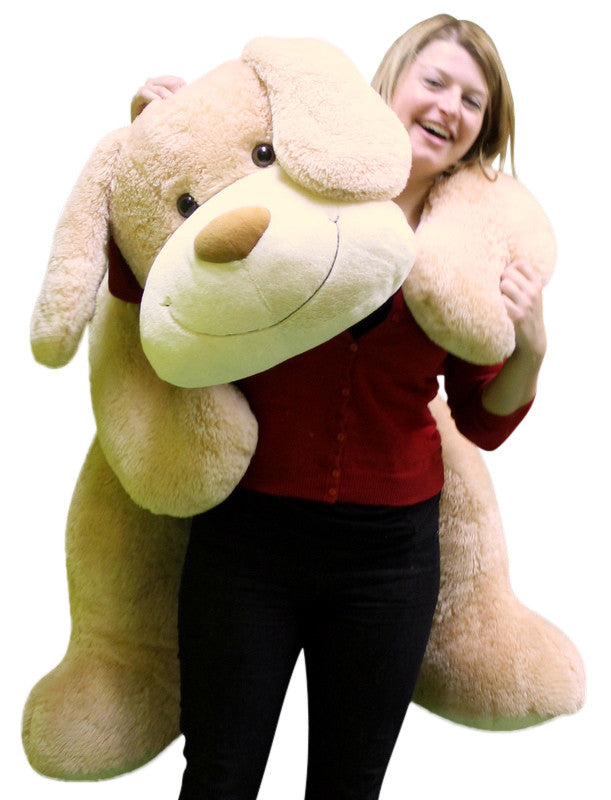 Giant Stuffed Puppy Dog 5 Feet Long Squishy Soft Extremely Large Plush