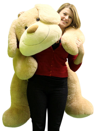 Giant Stuffed Puppy Dog 5 Feet Long Squishy Soft Extremely Large Plush