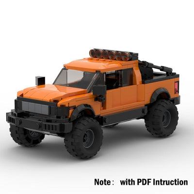 Technical Ford Raptors F-150 Pickup Truck Car Building Blocks