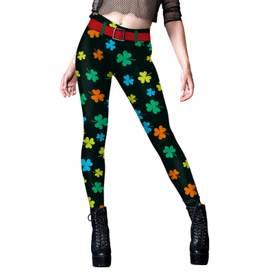 Saint Patrick's Day Green Printed Leggings