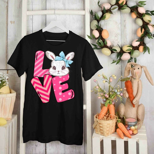 Easter Bunny Pattern T-shirt - Add a touch of childhood innocence to