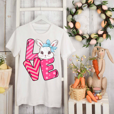 Easter Bunny Pattern T-shirt - Add a touch of childhood innocence to