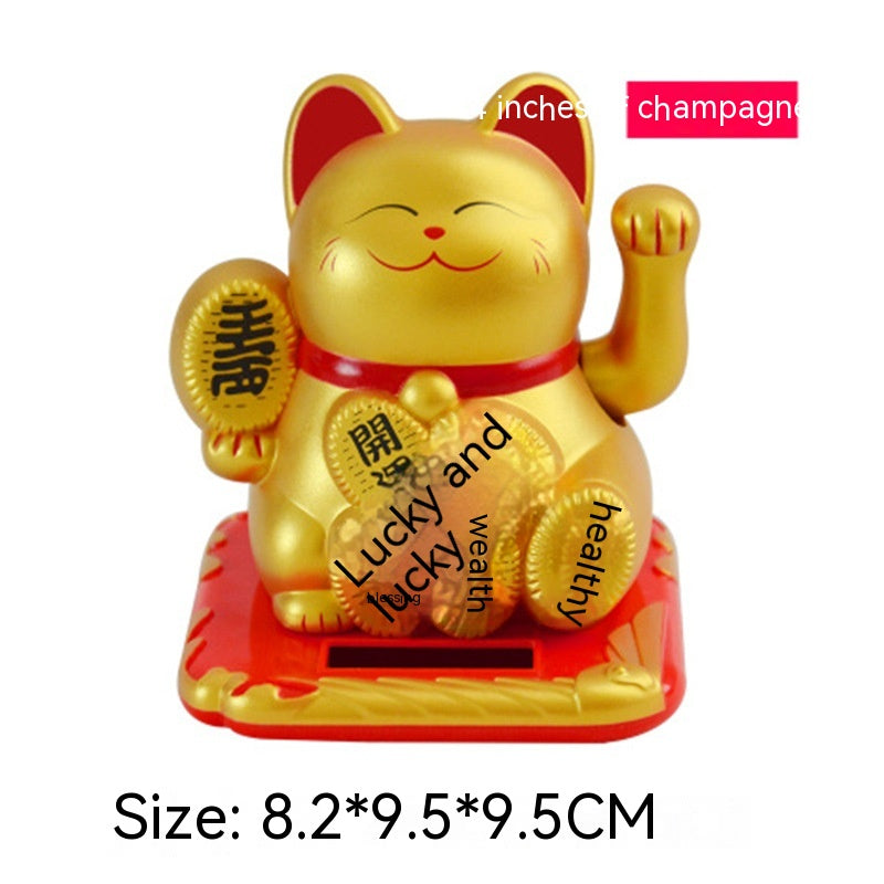 Lucky Shake Hand Waving Feng Shui Cat Car Home Shop Decoration Gift