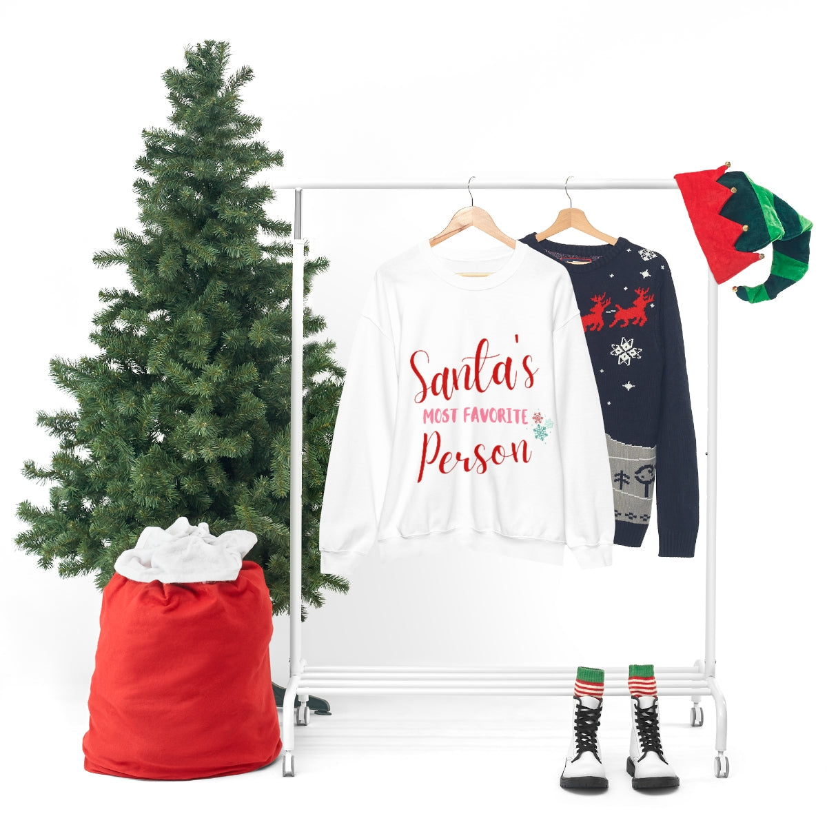 Womens Santa's Favorite Sweatshirt