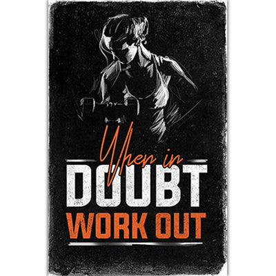 Gym inspirational poster decorative painting