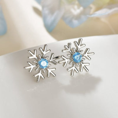 Christmas Snowflake Stud Earrings