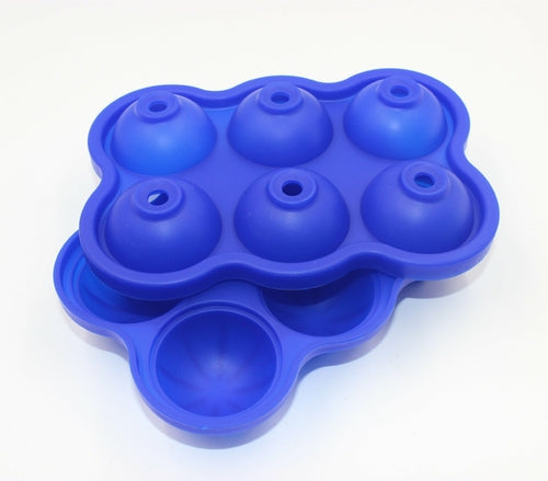 Large Ice Cube Maker Silicone Mold 6 Cell Ice Ball