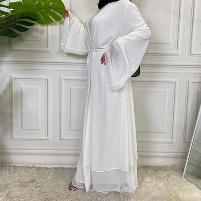 Fashionable Muslim Cardigan Chiffon Robe