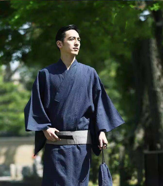 New Japanese Traditional Men's Kimono Yukata