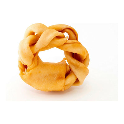 Dog Snack Gloria Snackys Rawhide Honey 12 cm Donut Braiding