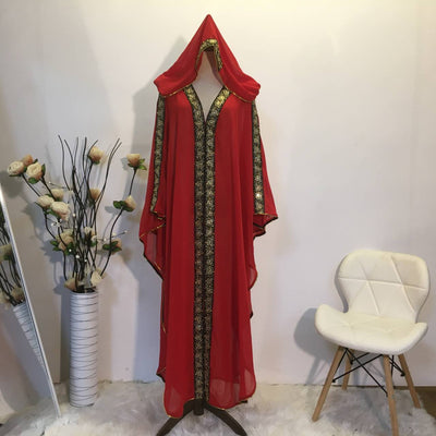 New Fashion Elegant Loose Muslim Robe Dress