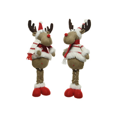 Christmas Reindeer Decoris 12 x 15 x 43 cm Multicolour