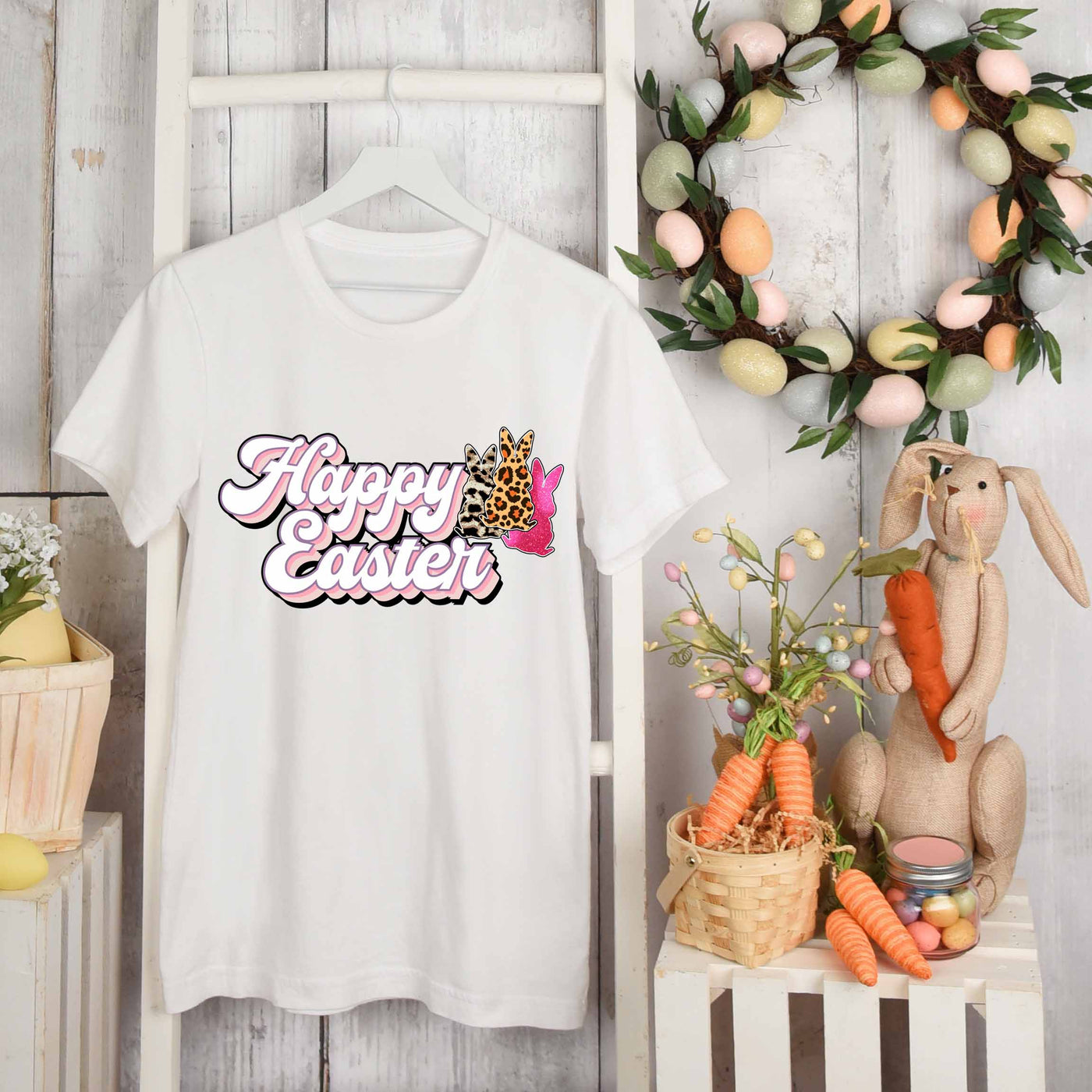 Happy Easter Party T-shirt - Celebrate the arrival of spring together!