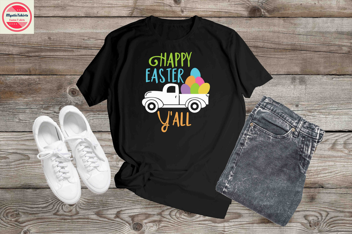 182. HAPPY EASTER Y'ALL, Custom Made Shirt, Personalized T-Shirt,