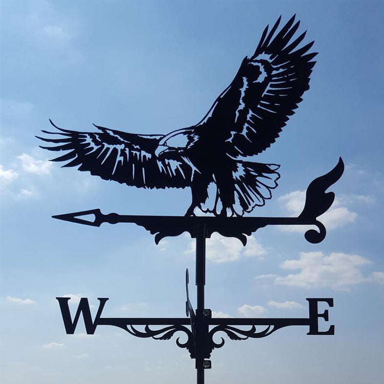 Bald Eagle Weather Vane Stainless Steel Spray Paint Outdoor European Iron Art