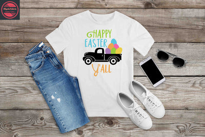 182. HAPPY EASTER Y'ALL, Custom Made Shirt, Personalized T-Shirt,