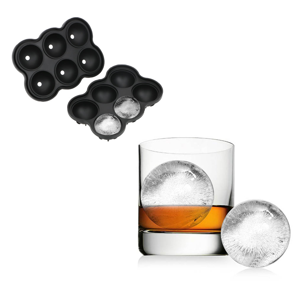 Large Ice Cube Maker Silicone Mold 6 Cell Ice Ball