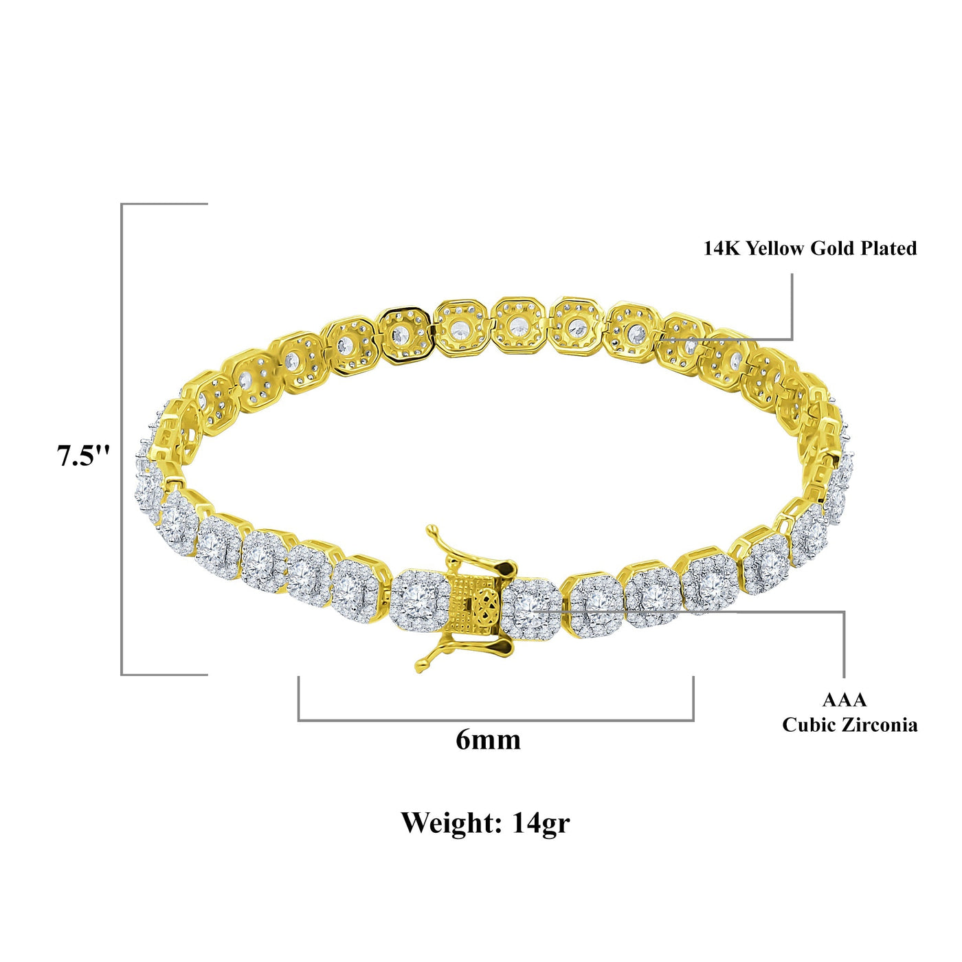 ICECUBE 6 MM SQUARE TENNIS Bracelet | 962481