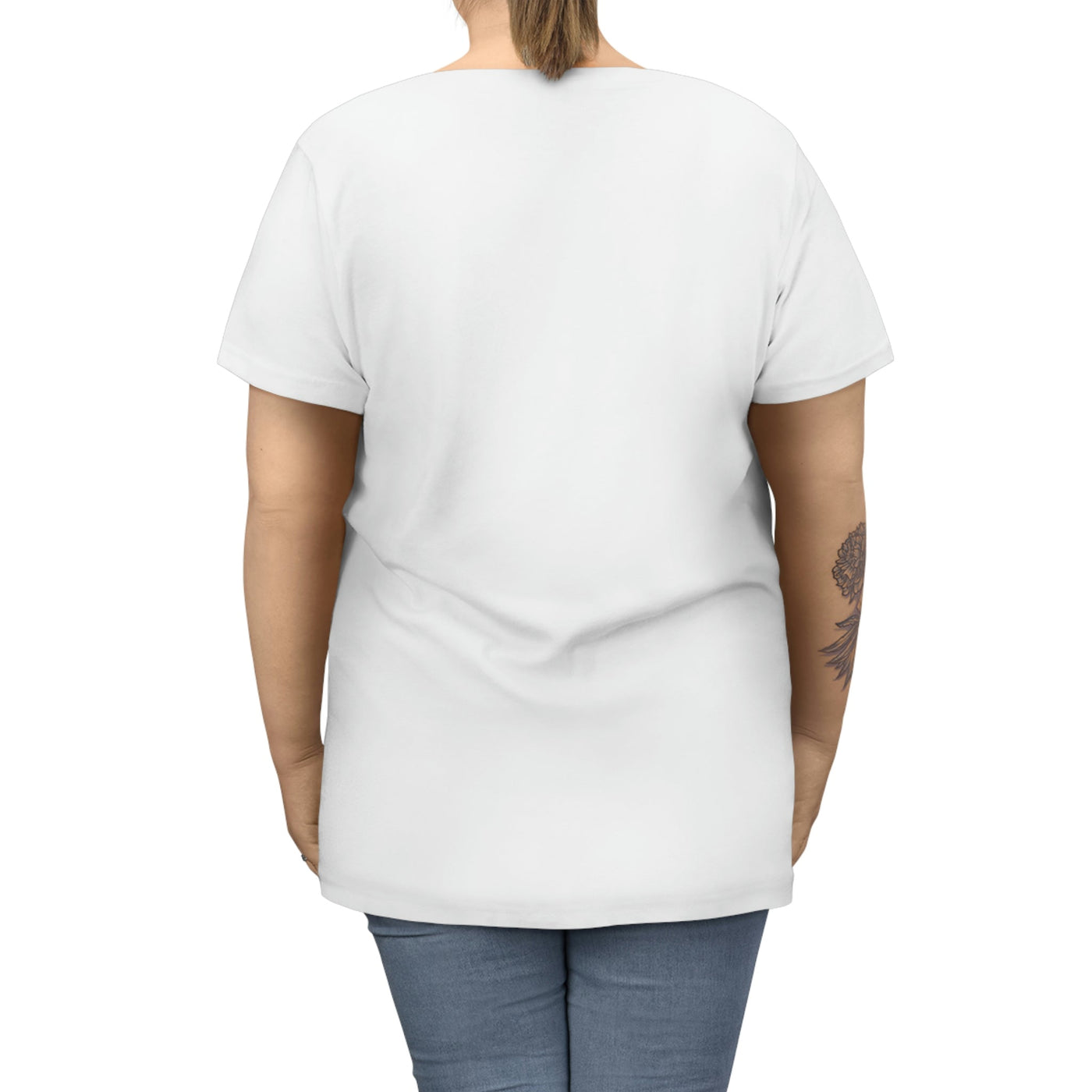 Womens Curvy Plus Size T-Shirt, Jesus One Messiah - Christian