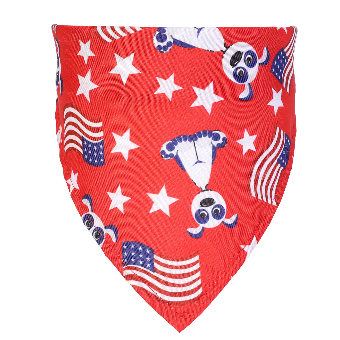 American Flag Pet Slobber Single Layer Printing