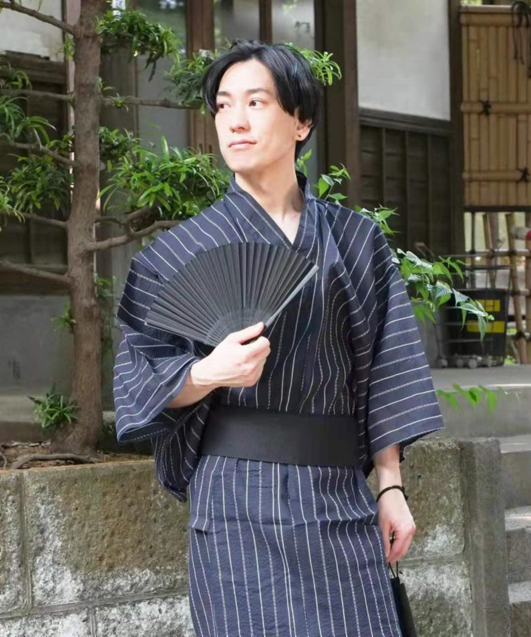 New Japanese Traditional Men's Kimono Yukata