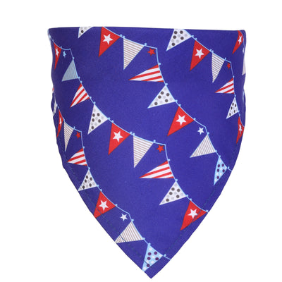 American Flag Pet Slobber Single Layer Printing