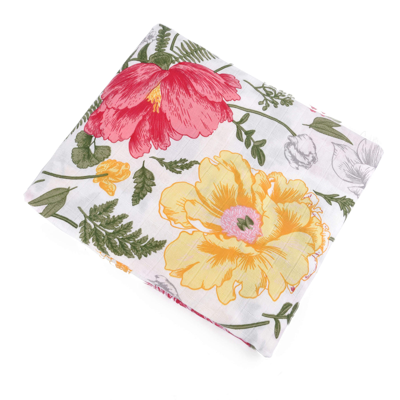 Bamboo Viscose Muslin Swaddle Floral Blanket