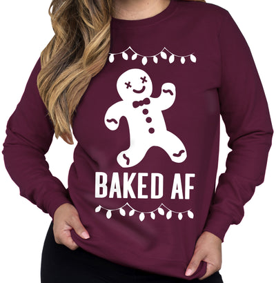 BAKED AF Christmas Sweatshirt - Pick Color