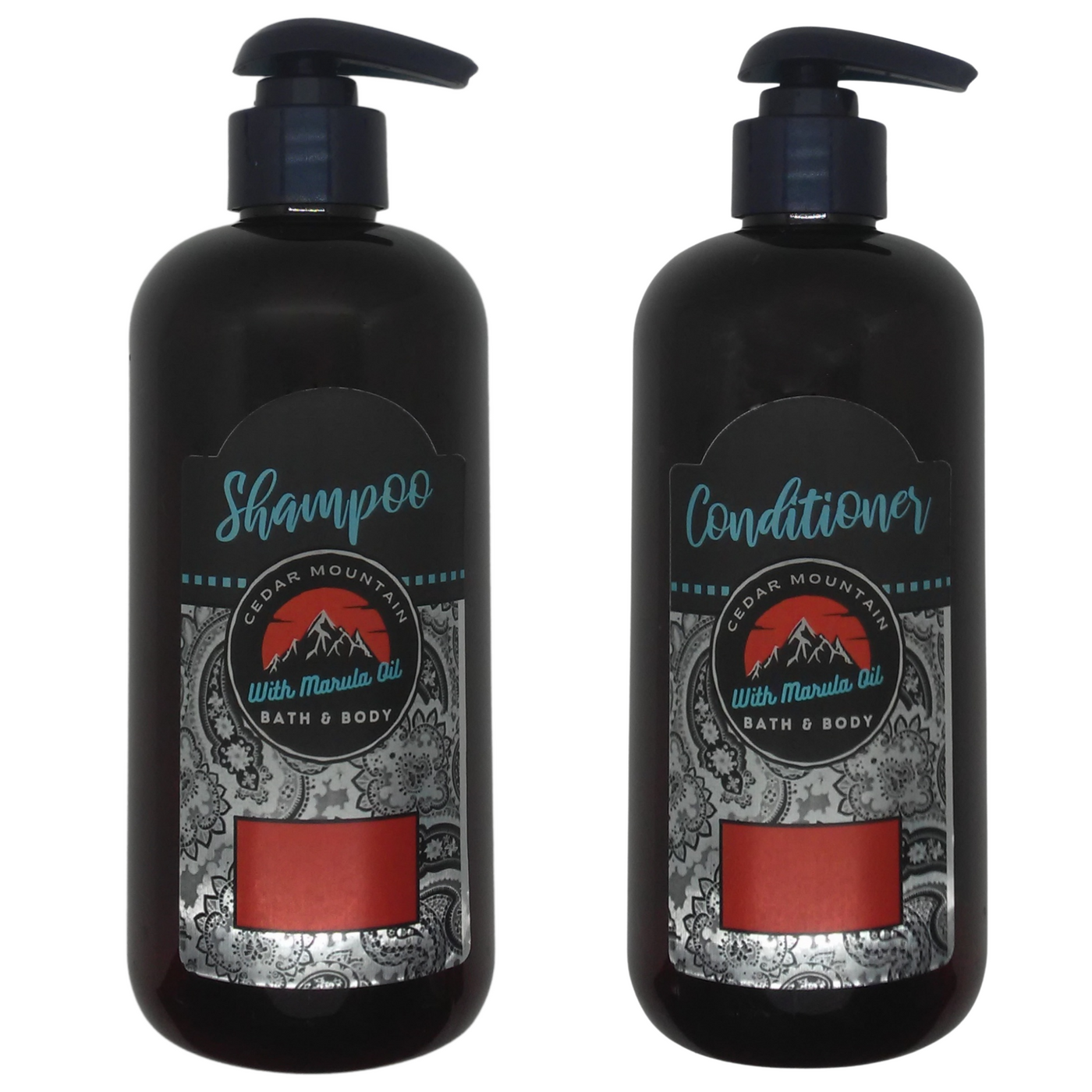 Cedar Mountain My Valentine Scented Marula Oil Shampoo and Conditioner