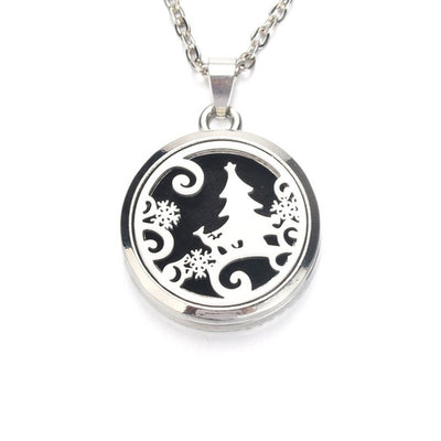 Creative snowflake Aroma Diffuser Necklace Perfume