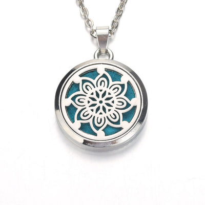 Creative snowflake Aroma Diffuser Necklace Perfume