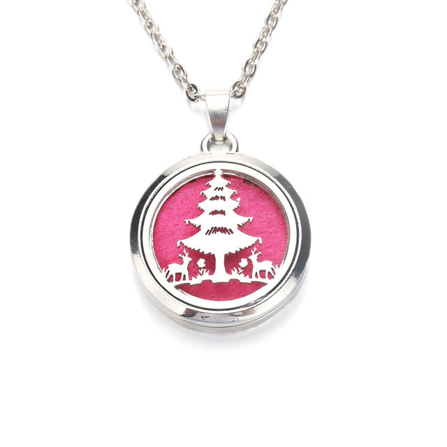 Creative snowflake Aroma Diffuser Necklace Perfume