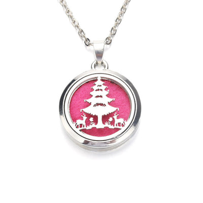 Creative snowflake Aroma Diffuser Necklace Perfume