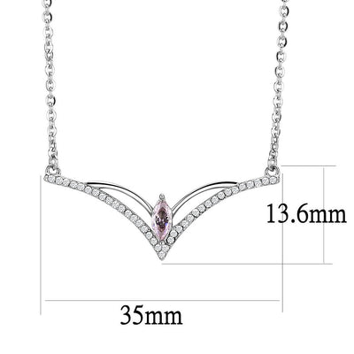 DA094 - High polished (no plating) Stainless Steel Chain Pendant with