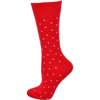 Combed Cotton Pin Dot Crew Casual Women's 3 Pr. Pack Socks